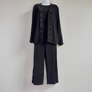 Chico's Black Blazer and Pants Set
